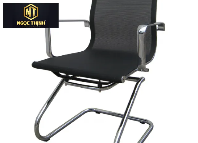 Ghế họp khung thép mạ, đệm tựa bọc vải lưới chịu lực GL403